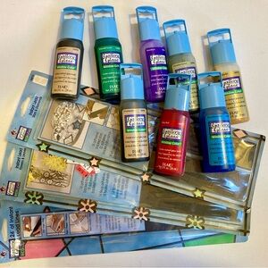 Plaid Gallery Glass Instant Lead packs and Window Color paints